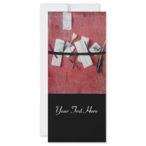 LETTER HOLDER IN WOOD MONOGRAM black red white