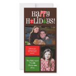 Letter Icons and Colour Blocks Holiday Photo Cards photo cards