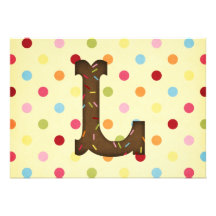 Letter L Personalized Announcements