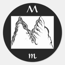 LETTER M STICKERS