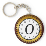 Letter O Clockwork Keychain