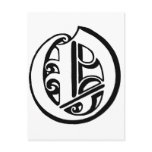 Letter O Monogram postcards