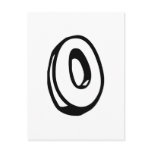Letter O postcards