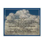 Letter of love to parents postcards