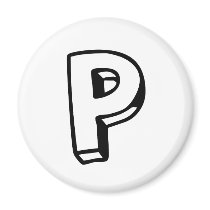 Letter P Magnet
