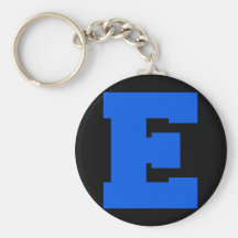 Letter Pride E Blue.png Keychains
