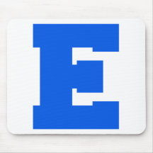 Letter Pride E Blue.png Mouse Mats