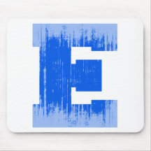 LETTER PRIDE E BLUE VINTAGE.png Mousepad