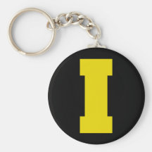 Letter Pride I Yellow.png Key Chains