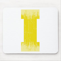LETTER PRIDE I YELLOW VINTAGE.png Mouse Mat