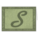 Letter S cards