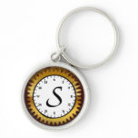 Letter S Premium Clockwork Keychain