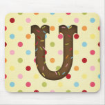 Letter U Mouse Pads
