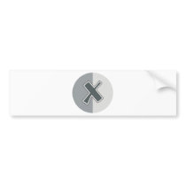 Letter X Bumper Sticker