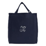 Letter X Fancy Monogrammed Embroidered Bag embroidered bags
