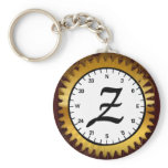 Letter Z Clockwork Keychain