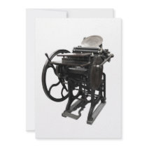 letterpress 1888 invitation