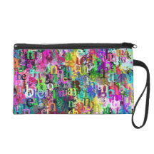 Letters Wristlet Purses