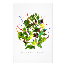 lettuce entertain you - dark stationery paper