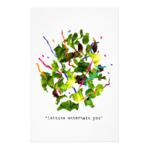 lettuce entertain you - light personalized stationery