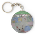 Leucistic Sugar glider white www.outbackgliders... keychains