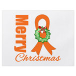 Leukaemia Awareness Merry Christmas Ribbon flyers