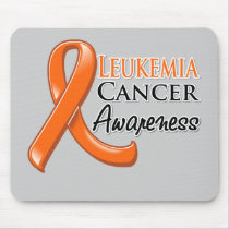 Leukaemia Cancer Awareness Ribbon Mousemats