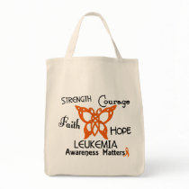 Leukaemia Celtic Butterfly 3 Tote Bag