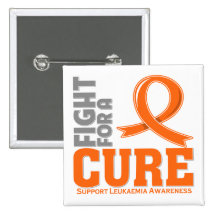 Leukaemia Fight For A Cure (UK Version) Pinback Buttons