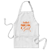 Leukaemia Fight Like A Girl Ornate Aprons