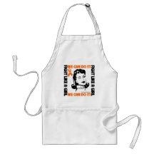 Leukaemia - Fight Like A Girl - We Can Do It Aprons