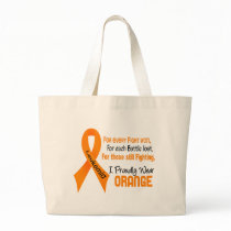 Leukaemia I Proudly Wear Orange Tote Bags