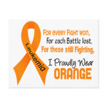 Leukaemia I Proudly Wear Orange