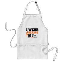 Leukaemia I Wear Orange For My Son Aprons