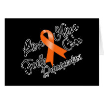 Leukaemia Love Hope Determination Cards