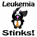 Leukaemia Orange Stinks Skunk Awareness Design photo sculptures