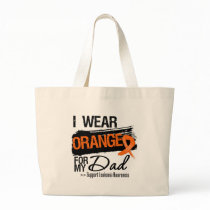 Leukaemia Ribbon For My Dad Tote Bags