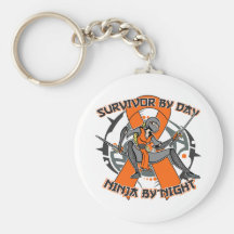 Leukaemia Survivor By Day Ninja By Night Key Chains