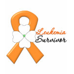 Leukaemia Survivor Flower Ribbon t-shirts