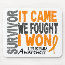 Leukaemia Survivor It Came We Fought I Won Mousemat