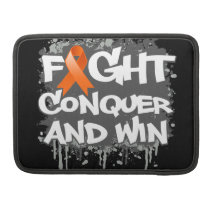 Leukemia Fight Conquer and Win Sleeves For MacBooks