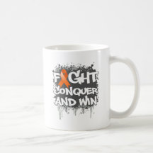 Leukemia Fight Conquer and Win Mugs