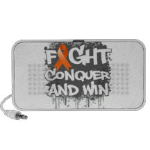 Leukemia Fight Conquer and Win Notebook Speakers