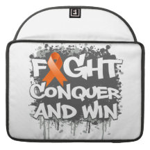 Leukemia Fight Conquer and Win Sleeve For MacBooks