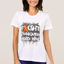 Leukemia Fight Conquer and Win T-shirt