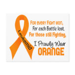 Leukemia I Proudly Wear Orange Postcard
