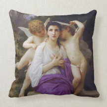 Leveil Heart by William-Adolphe Bouguereau Pillows