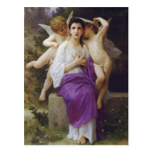 Leveil Heart by William-Adolphe Bouguereau Postcard