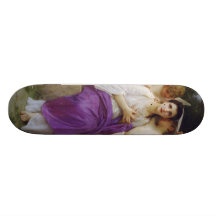 Leveil Heart by William-Adolphe Bouguereau Skate Deck