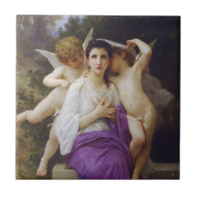 Leveil Heart by William-Adolphe Bouguereau Tile
